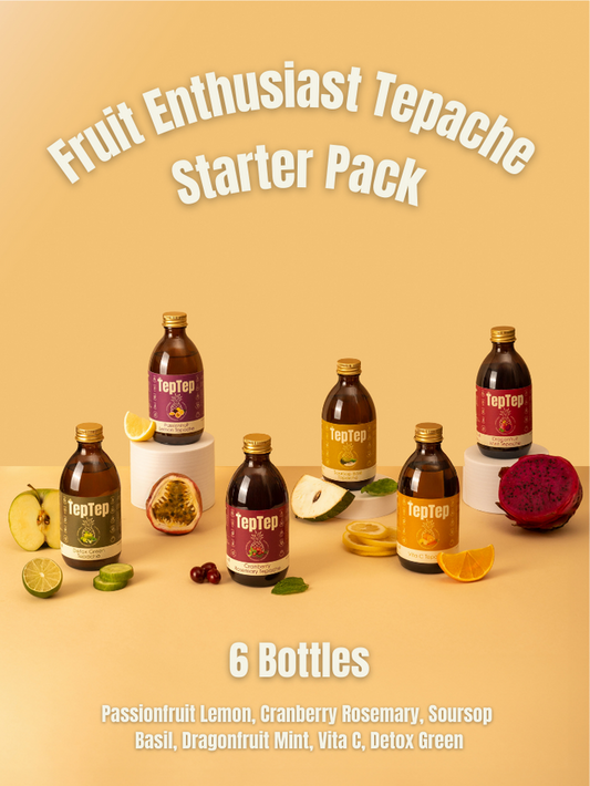 ⁠Fruit Enthusiast Tepache Starter Pack - 6 Bottles